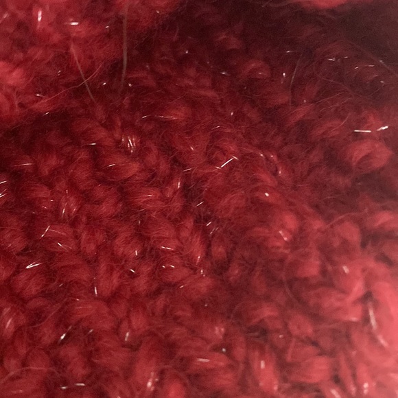 Fox fur pom pom Baby alpaca hat - Picture 6 of 6